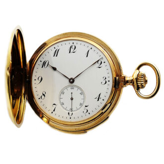 Swiss watch with repeater and enamel monogram Circa 1900 Swiss watch with repeater and enamel monogram Circa 1900