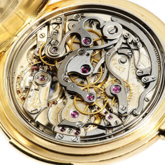 Swiss minute repeating precision chronograph watch Circa 1916