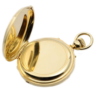 Swiss 18-carat gold hunting cased pocket chronometer Circa 1870