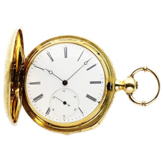 Swiss pocket watch with rare automatic winding system Circa 1875 Swiss pocket watch with rare automatic winding system Circa 1875