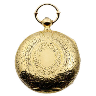 Swiss pocket watch with rare automatic winding system Circa 1875 Swiss pocket watch with rare automatic winding system Circa 1875