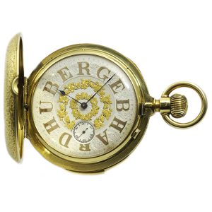 German repeating hunting cased pocket watch Circa 1885