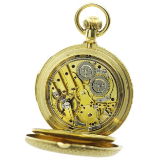German repeating hunting cased pocket watch Circa 1885