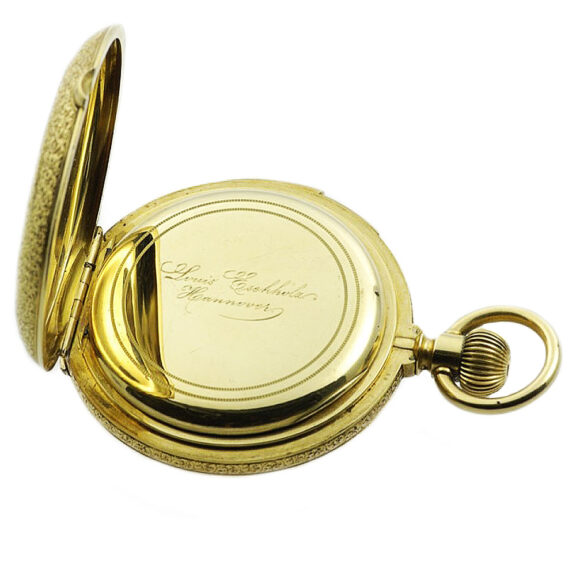 German repeating hunting cased pocket watch Circa 1885 German repeating hunting cased pocket watch Circa 1885