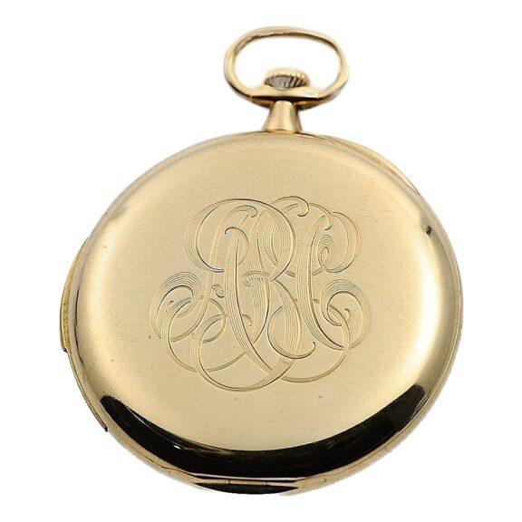 Swiss 18k gold minute repeating lever pocket watch Circa 1900 Swiss 18k gold minute repeating lever pocket watch Circa 1900