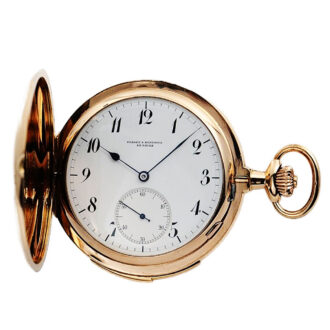Swiss gold minute repeating Carillon pocket watch Circa 1900