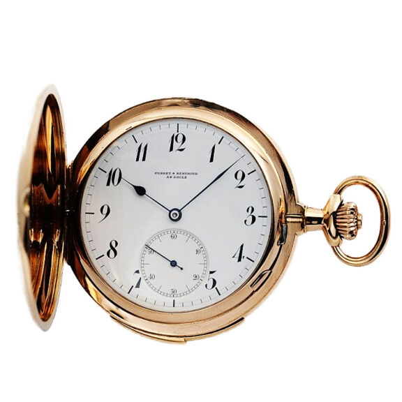 Swiss gold minute repeating Carillon pocket watch Circa 1900