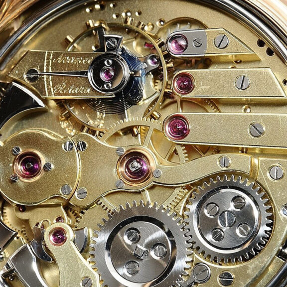 Swiss gold minute repeating Carillon pocket watch Circa 1900 Swiss gold minute repeating Carillon pocket watch Circa 1900