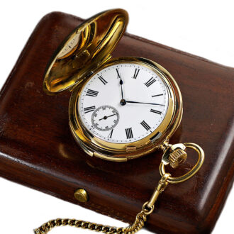Swiss gold minute repeating hunting cased pocket Circa 1900