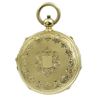 Swiss gold quarter repeater with Grande Sonnerie Circa 1900