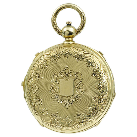 Swiss gold quarter repeater with Grande Sonnerie Circa 1900 Swiss gold quarter repeater with Grande Sonnerie Circa 1900