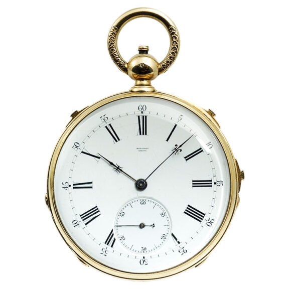 Swiss gold quarter repeater with Grande Sonnerie Circa 1900