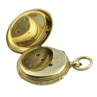 Swiss gold quarter repeater with Grande Sonnerie Circa 1900