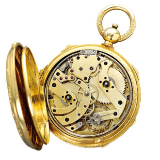 Swiss gold quarter repeater with Grande Sonnerie Circa 1900