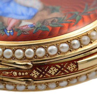 Swiss enamel minute repeater for Chinese market Circa 1895