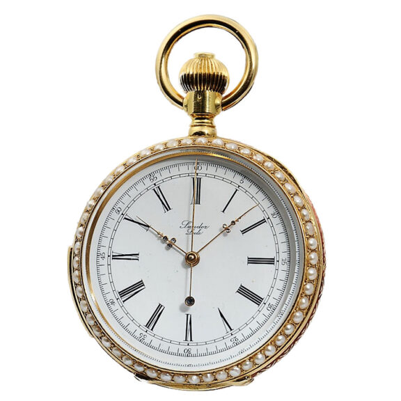 Swiss enamel minute repeater for Chinese market Circa 1895 Swiss enamel minute repeater for Chinese market Circa 1895
