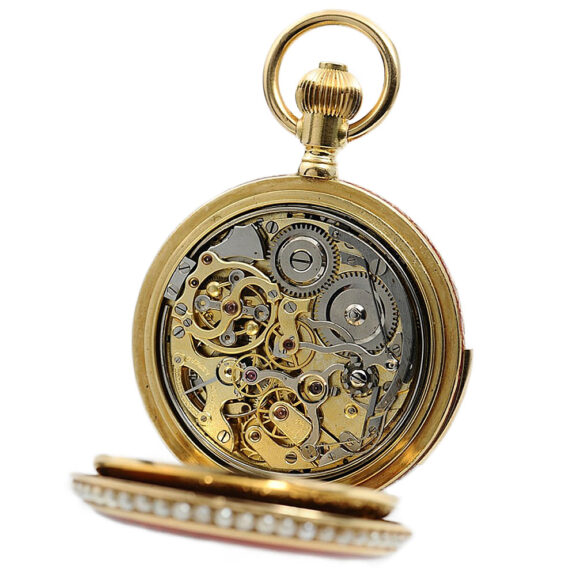 Swiss enamel minute repeater for Chinese market Circa 1895 Swiss enamel minute repeater for Chinese market Circa 1895