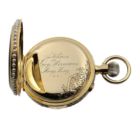 Swiss gold minute repeating chronograph watch Circa 1895 Swiss gold minute repeating chronograph watch Circa 1895