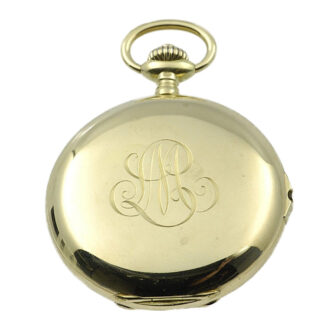 Swiss gold Grande Sonnerie lever pocket watch Circa 1910