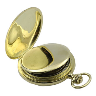 Swiss gold Grande Sonnerie lever pocket watch Circa 1910