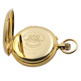 English half hunting cased Grande Sonnerie repeater Circa 1880