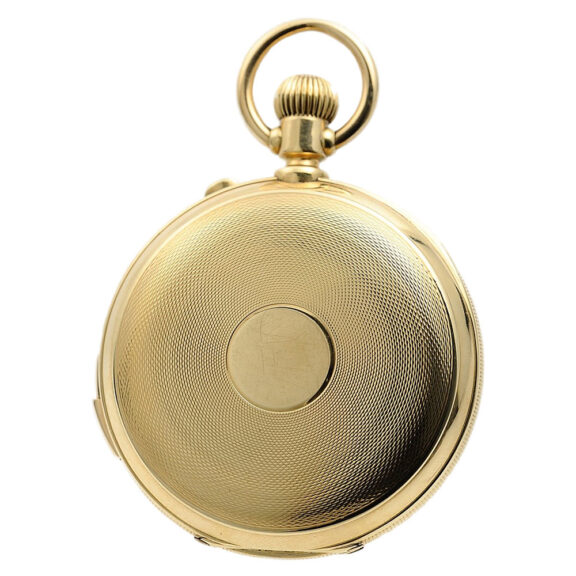 English half hunting cased Grande Sonnerie repeater Circa 1880 English half hunting cased Grande Sonnerie repeater Circa 1880