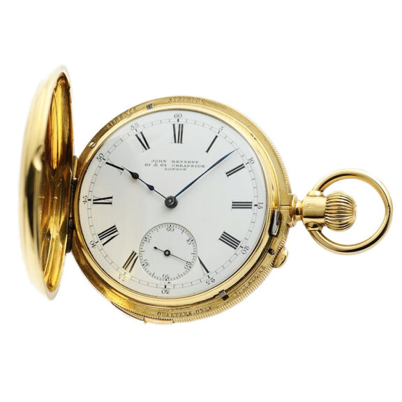 English half hunting cased Grande Sonnerie repeater Circa 1880 English half hunting cased Grande Sonnerie repeater Circa 1880