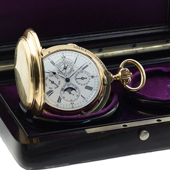 Swiss heavy gold complicated repeating chronograph Circa 1900 Swiss heavy gold complicated repeating chronograph Circa 1900