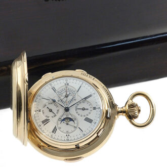 Swiss heavy gold complicated repeating chronograph Circa 1900