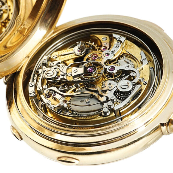 Swiss heavy gold complicated repeating chronograph Circa 1900 Swiss heavy gold complicated repeating chronograph Circa 1900