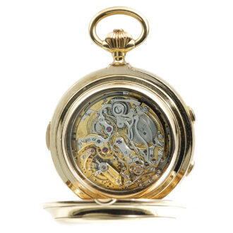 Swiss heavy gold complicated repeating chronograph Circa 1900