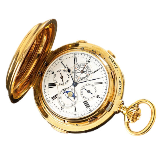 Swiss heavy gold complicated repeating chronograph Circa 1900