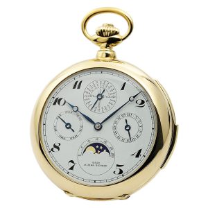 Swiss gold Astronomic Grande Complications watch Circa 1956