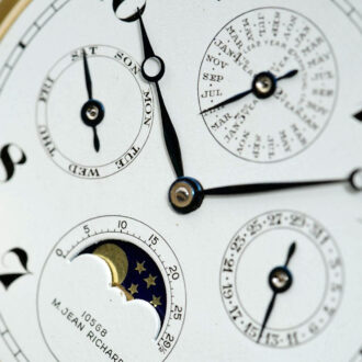 Swiss gold Astronomic Grande Complications watch Circa 1956