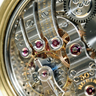 Swiss gold Astronomic Grande Complications watch Circa 1956