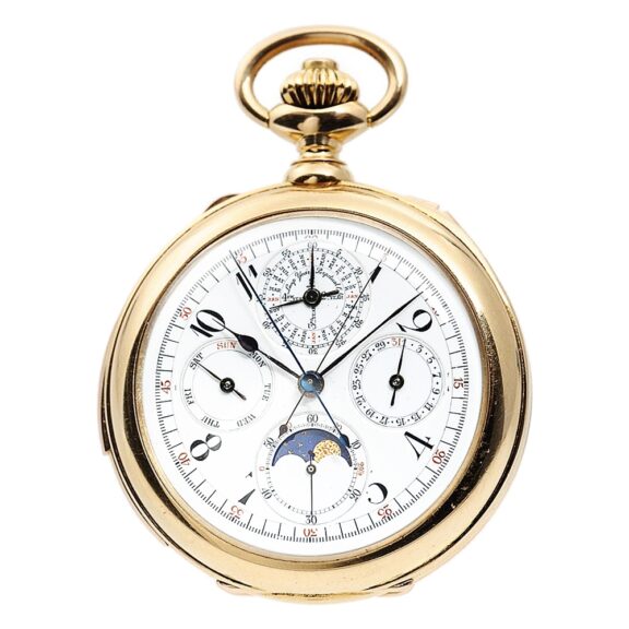 American gold repeating perpetual calendar chronograph Circa 1900