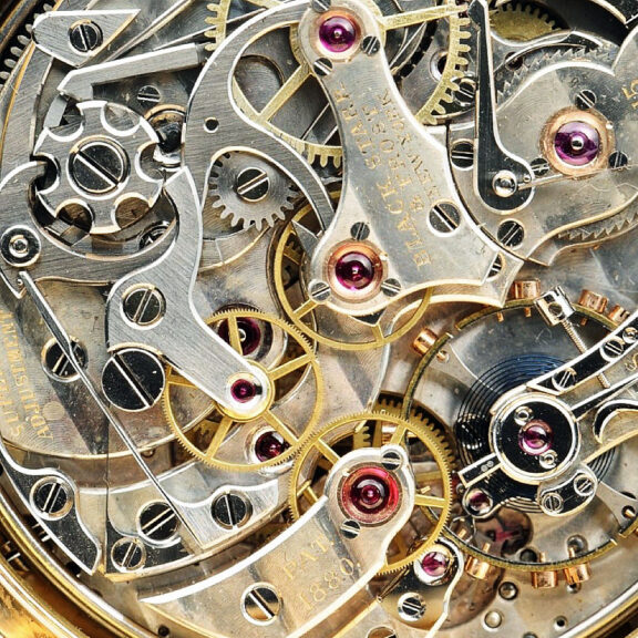 American gold repeating perpetual calendar chronograph Circa 1900 American gold repeating perpetual calendar chronograph Circa 1900