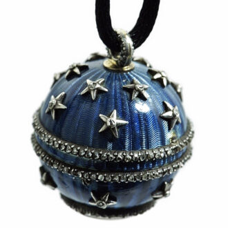 Swiss miniature pendant watch in the shape of a ball Circa 1900