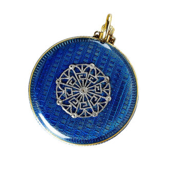 Small Swiss pendant watch studded with diamonds Circa 1909