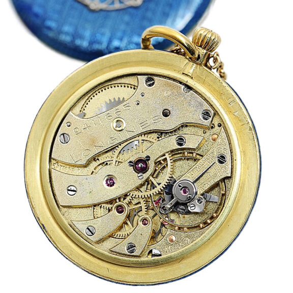 Small Swiss pendant watch studded with diamonds Circa 1909 Small Swiss pendant watch studded with diamonds Circa 1909