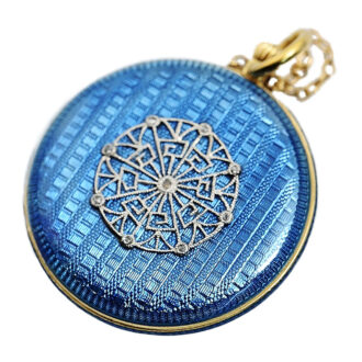 Small Swiss pendant watch studded with diamonds Circa 1909