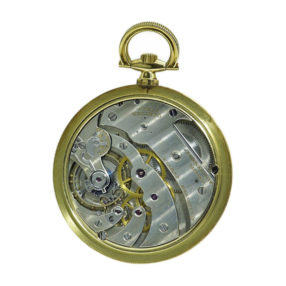 Ultra-thin French gold open faced lever dress watch Circa 1925 Ultra-thin French gold open faced lever dress watch Circa 1925