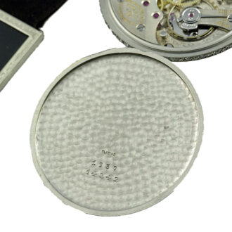 Swiss diamond-set Art Deco platinum dress watch Circa 1930