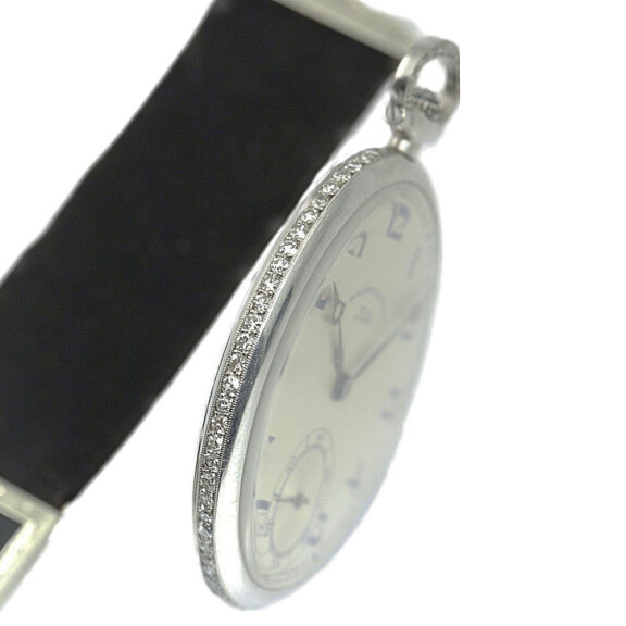 Swiss diamond-set Art Deco platinum dress watch Circa 1930 Swiss diamond-set Art Deco platinum dress watch Circa 1930