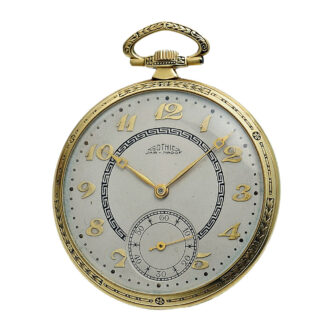 American decorative gold enamel pendant watch Circa 1929
