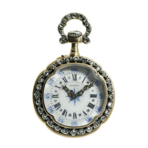 French gold, enamel and diamond set lever watch Circa 1910