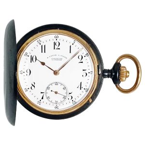 Rare German full hunter in gunmetal Borgel case Circa 1907