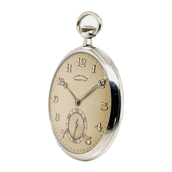 Rare flat German platinum open faced pocket watch Circa 1936 Rare flat German platinum open faced pocket watch Circa 1936