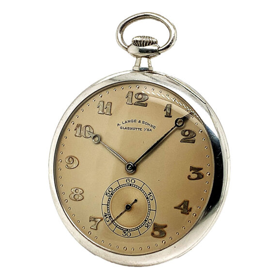 Rare flat German platinum open faced pocket watch Circa 1936 Rare flat German platinum open faced pocket watch Circa 1936