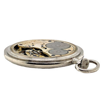 Rare flat German platinum open faced pocket watch Circa 1936